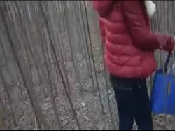 妹子小树林里放尿口爆射精