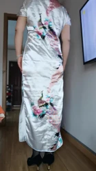 熟女阿姨自拍白色旗袍黑丝再次来袭，跳蛋紫薇，9分长时间