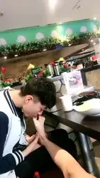 超市和餐厅在众目睽睽之下指令贱狗