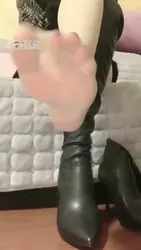 长靴肉丝脚底第一视角