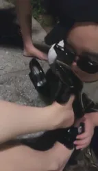 户外双调贱狗 强迫舔鞋泥