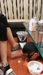 调教脚奴 垃圾桶
