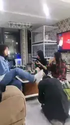 Audrey雪儿 三个主子玩狗子 喝啤酒 玩游戏 狗子喝圣水