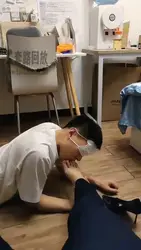 居家式舔狗 原味丝袜 高跟