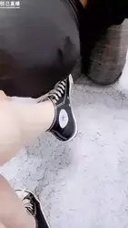 舔帆布鞋 舔脚 亲鞋
