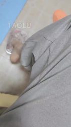 染蝶大人 用脚喂狗狗吃水果