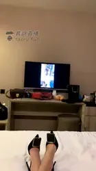 两只老母狗一起舔