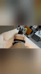 边尻边拿皮鞭子抽母狗，真好玩