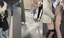 现实中结婚很多年，发小换妻，没事就换着玩，这次公厕玩刺激