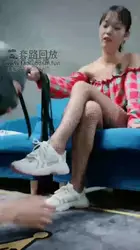 套路狗哥 18岁素人黑丝渔网调狗