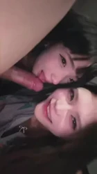 两个高颜值女网红舌钉口交极致享受