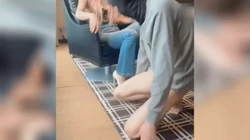 高跟调教踩鸡插
