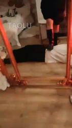 黑兔sama 清理长靴 长靴踩踏舔脚耳光 二