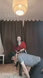 飞扬女王 妈妈戒尺训导狗儿子