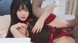 超级可爱的乖小狗，穿上黑丝被主人操到投降