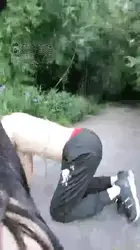 室外调教 数数几个路人经过