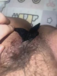 母猪给主人定制的黑短丝 在逼里塞了一宿