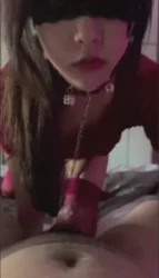 刚射了一嘴 还要按过来口干净..谁老婆？