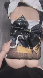 黑丝布兰儿cos，母狗被后入到高潮