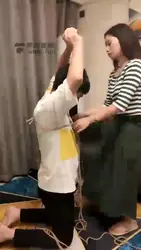 涵涵女王捆绑人字拖 羞辱m