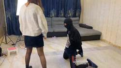 小皮靴踢废贱狗
