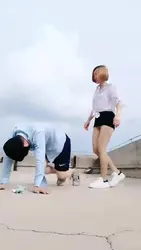 户外天台调教贱畜